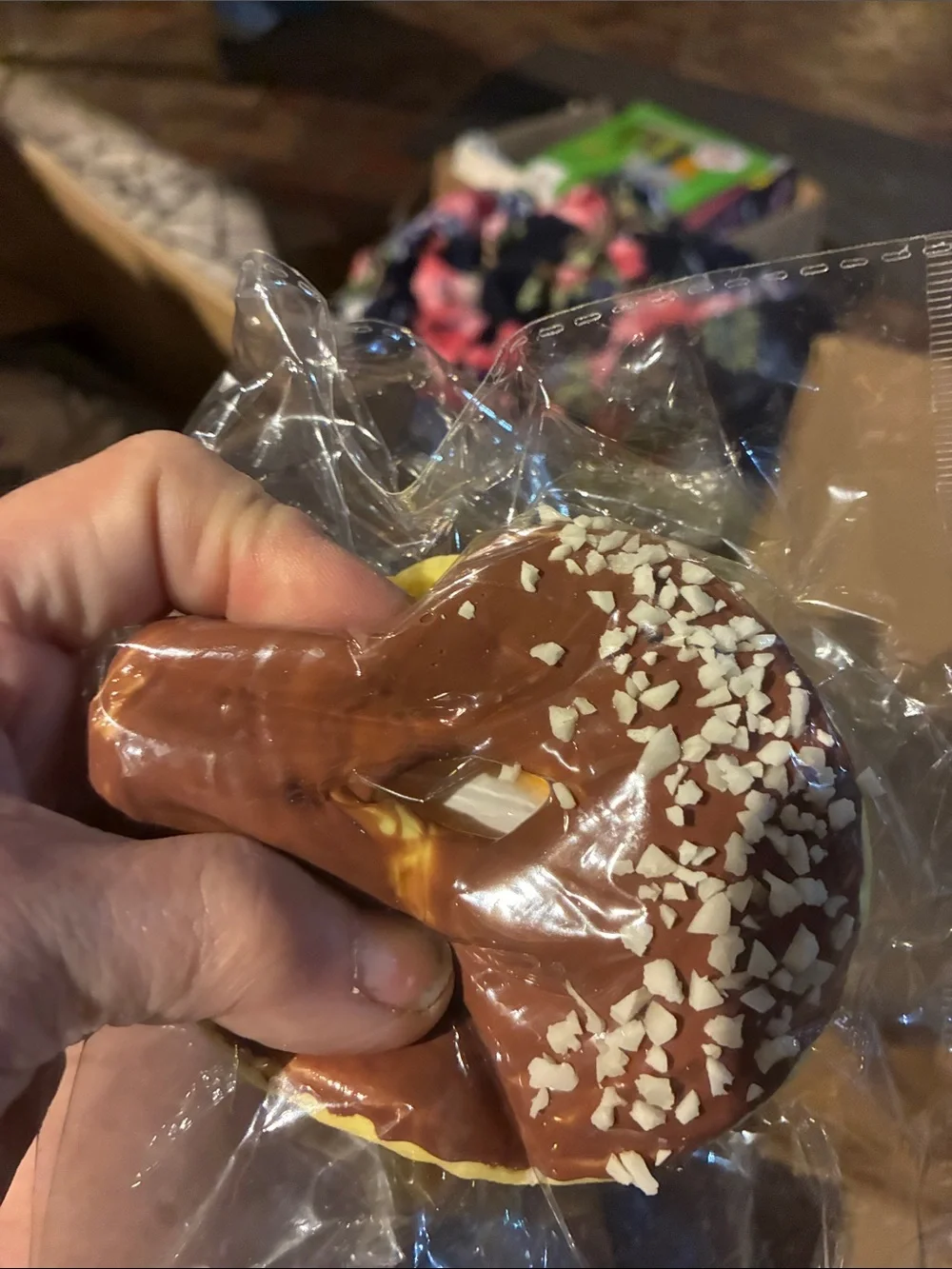 Chocolate Donut Squishy Toy with Watermelon squishy